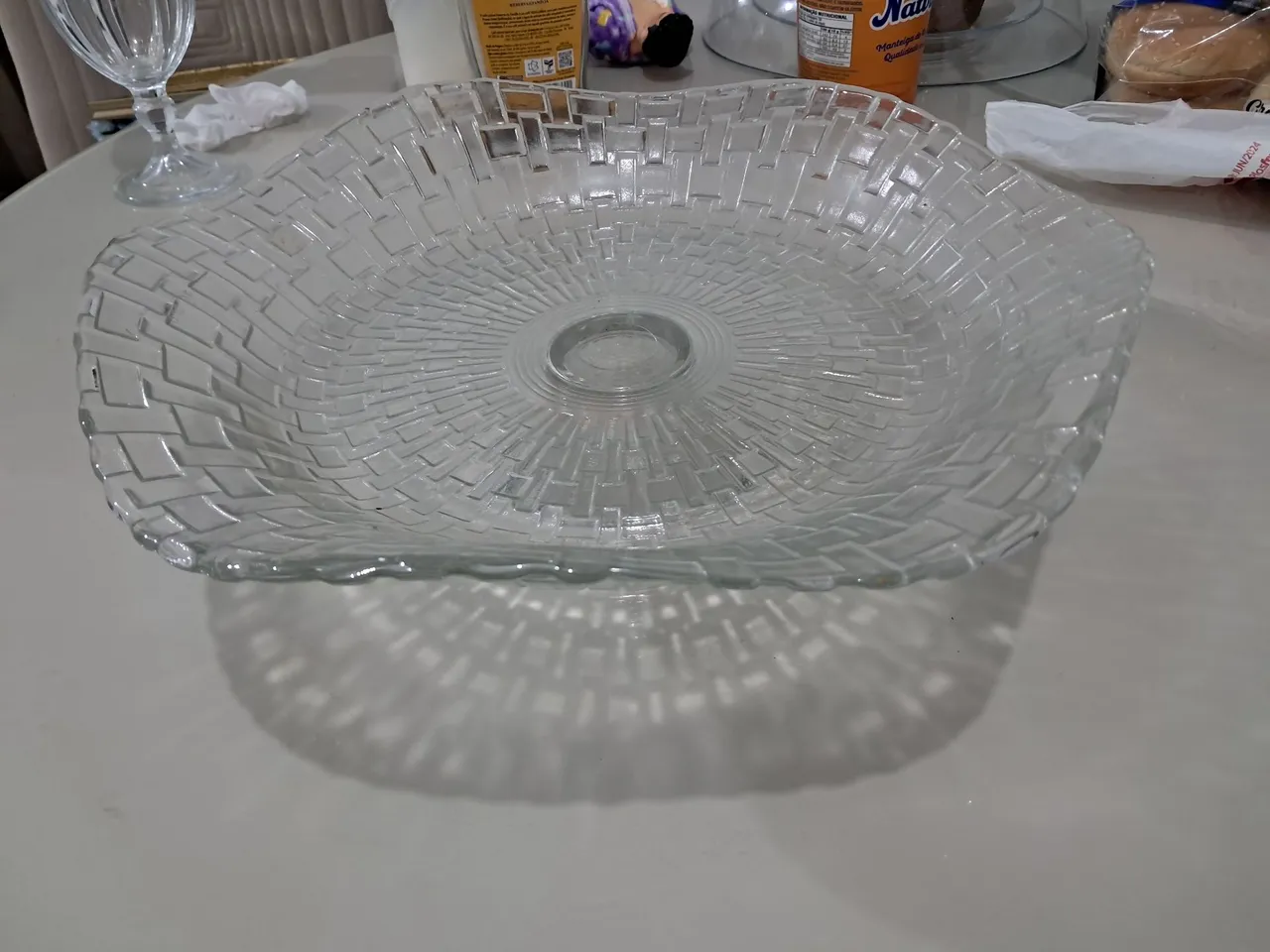 Centro de mesa / Fruteira - vidro