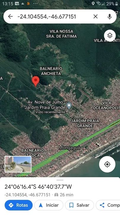 Terreno De 990m², Urbano, Jardim Praia Grande, Mongaguá-SP (aceito Troca) - Foto 2