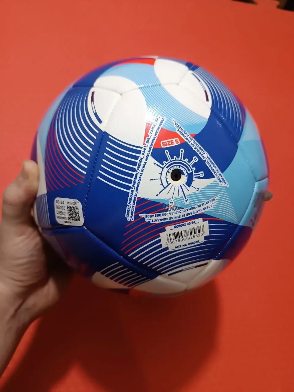 Bola de futebol campo Adidas França 2024 olimpíadas  - Foto 6