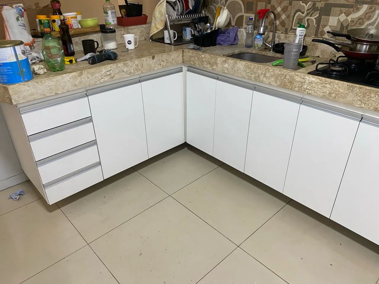 Armários de Cozinha Branco - Novo - Foto 2