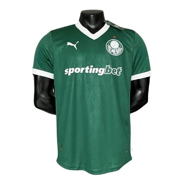Camisa Palmeiras I 25/26 - Tipo Jogador Puma Masculina - Verde - Foto 2