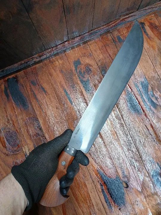 Facão Artesanal 12 Polegadas Aço Carbono 1070 3mm - Foto 6