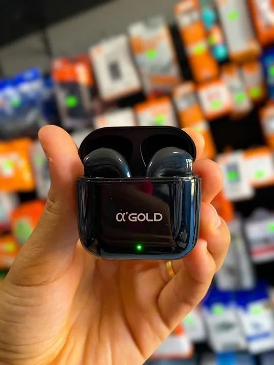 FONE DE OUVIDO BLUETOOTH TWS MODELO GOLD FN-B04 - Foto 3