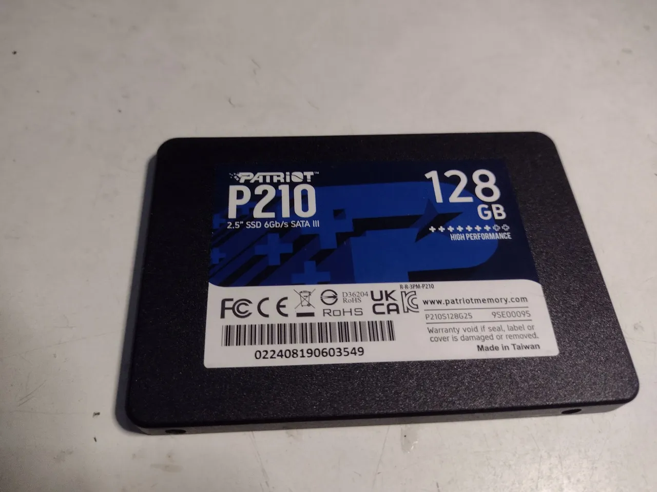 SSD Patriot ou BR 128GB SATA III sem uso