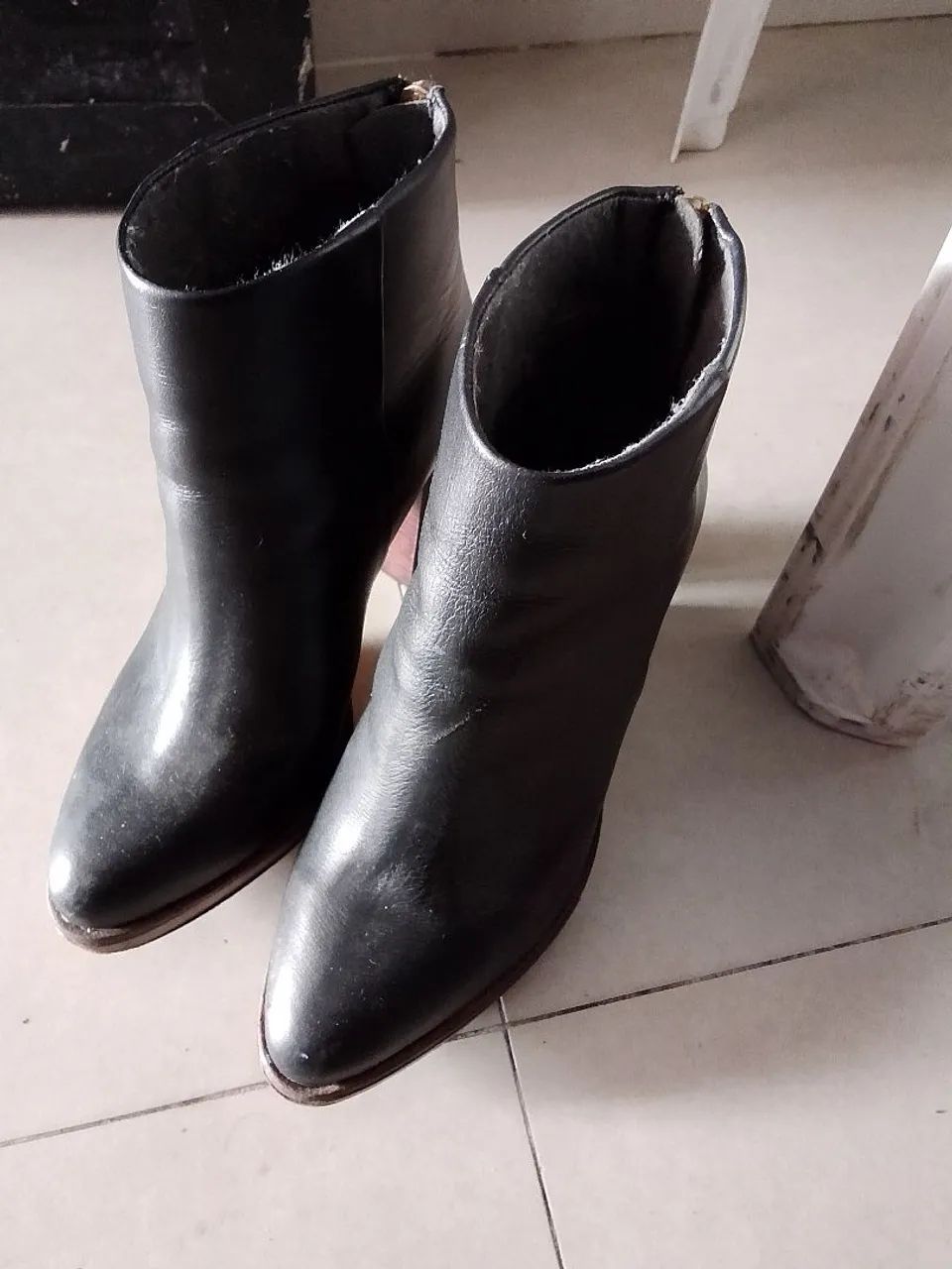 Bota de couro 