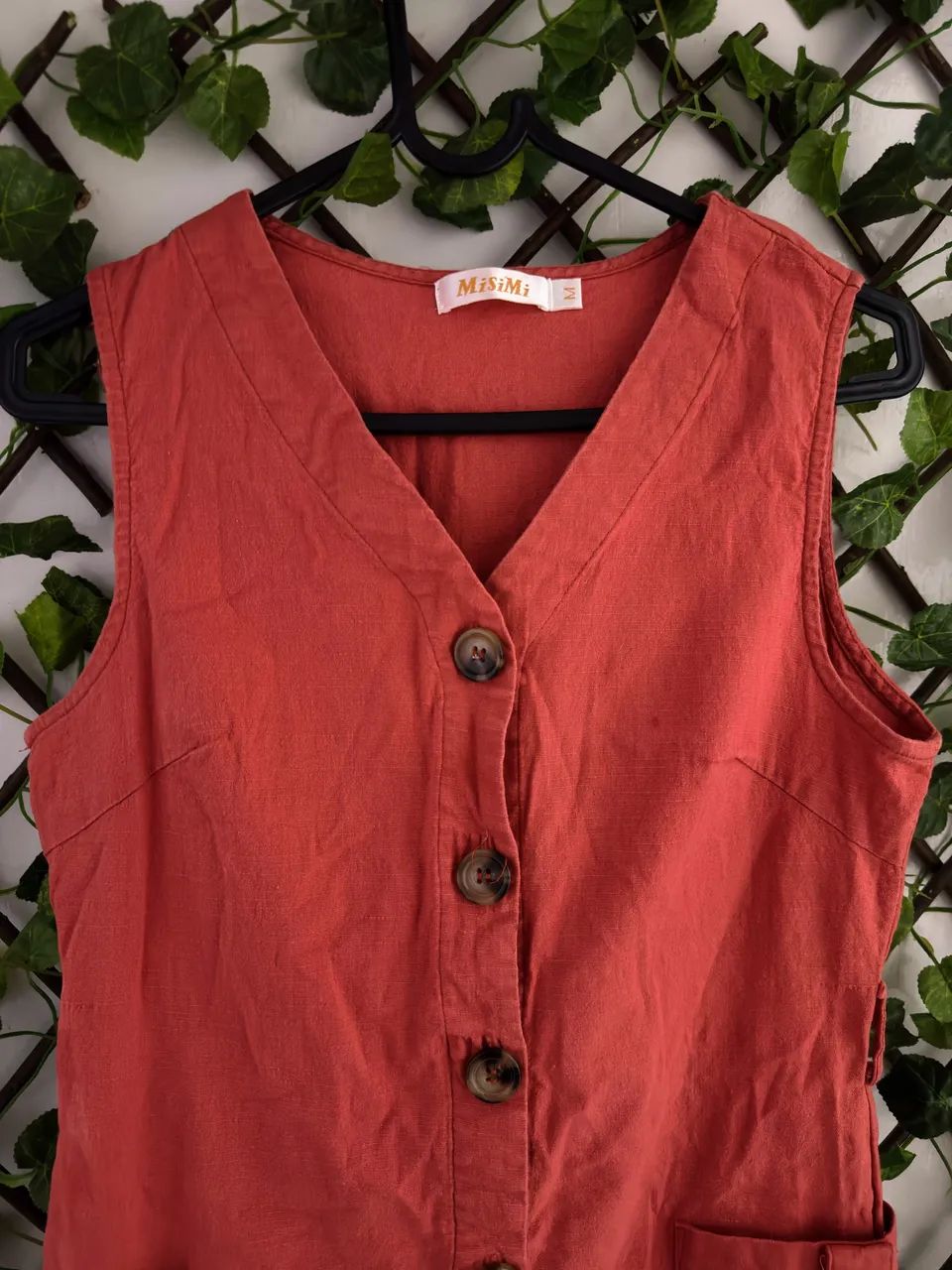 Vestido regata em tom terracota - Foto 2
