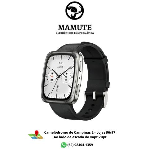 Smartwatch Amazfit Active 2 Square Versão Premium Preto
