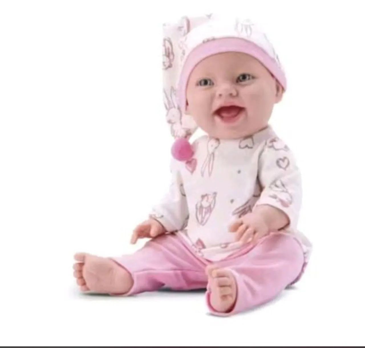 Boneca Baby de Pijama e Touca - Foto 3