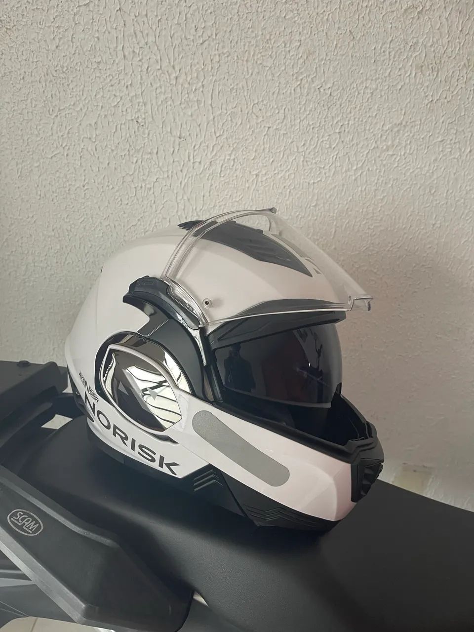 Capacete Norisk Avenger White - Foto 4