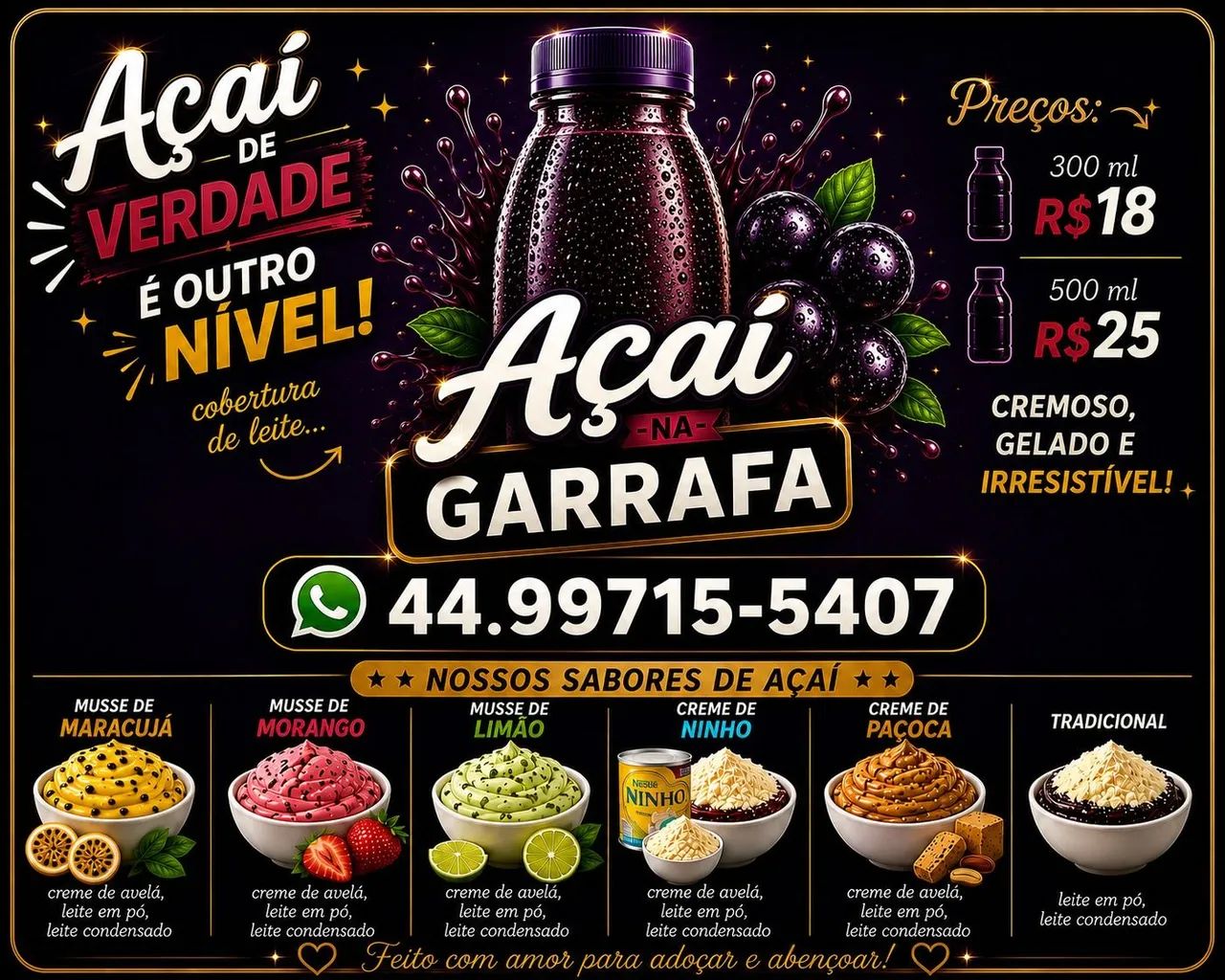 Açai na garrafa  - Foto 3