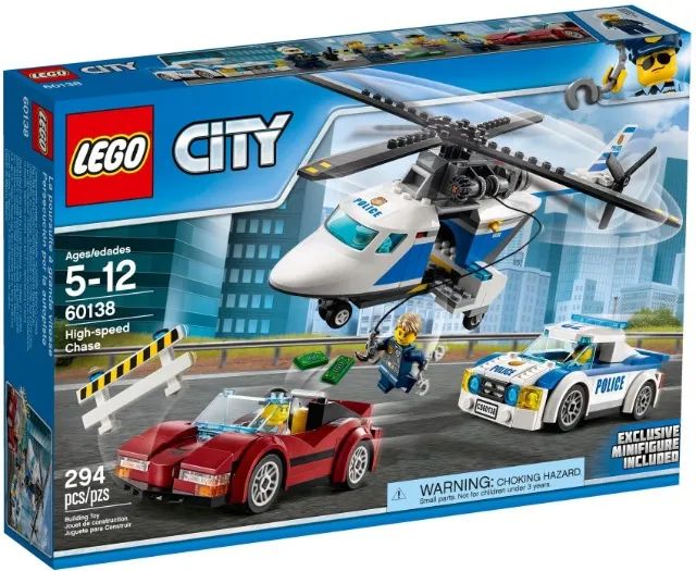 LEGO City 60138 Perseguição em Alta Velocidade Lacrado (2017) - lego para Colecionador - Foto 4