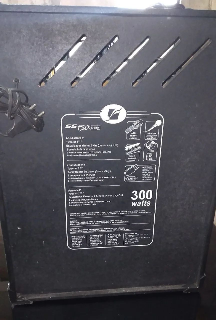 Caixa amplificada 300 watts  - Foto 5