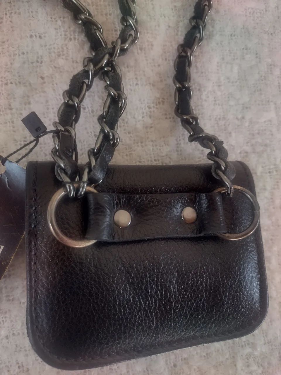 Mini pochete couro legítimo  - Foto 3