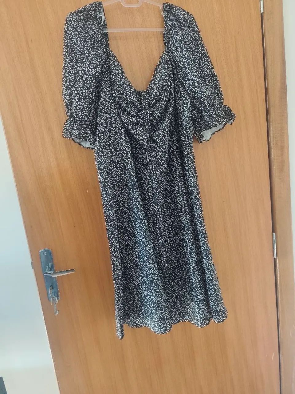 Vestido boho estampado oversized 2xl festa evento
