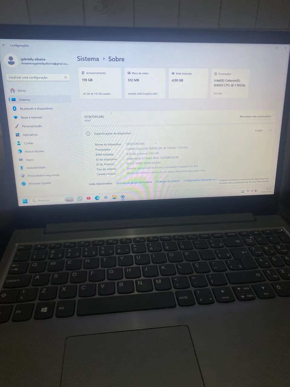 Notebook lenovo - Foto 2