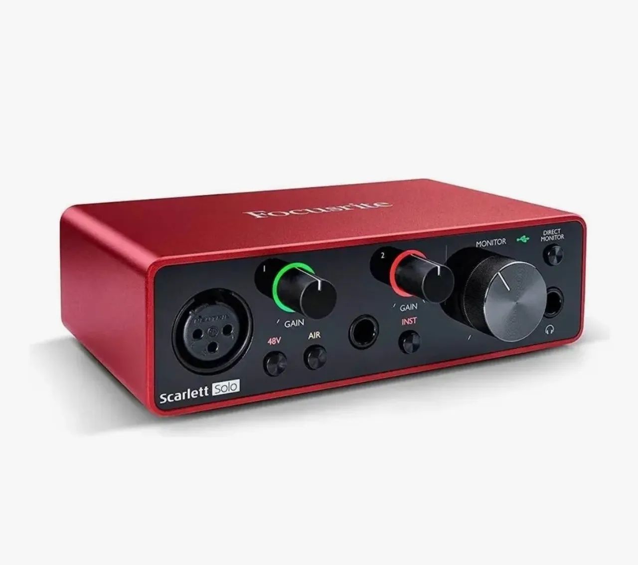 Kit Home Studio- Focusrite Scarlett Solo 3ª Gen + Microfone AT2020 + Fone Audio-Technica - Foto 3