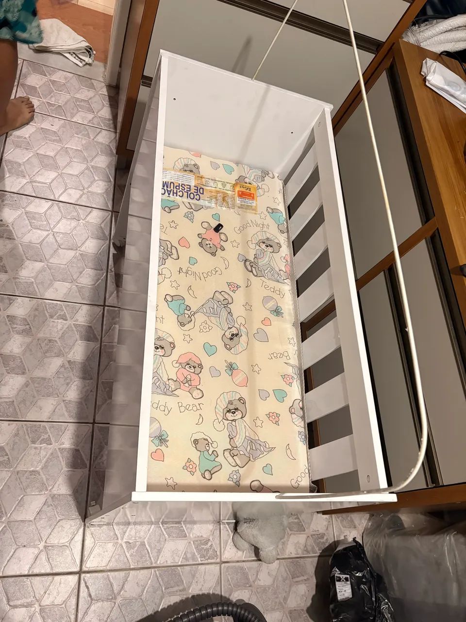 Mini Berço com Colchão  - Foto 3