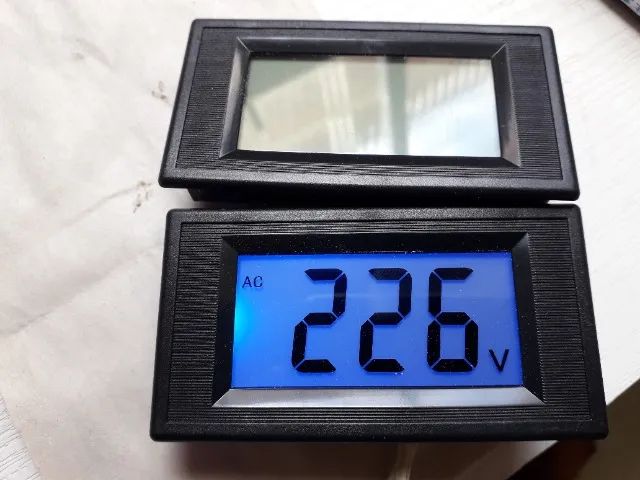 Voltímetro Digital Lcd 80-500v Painel Energia 110v  220v Ac - Foto 2