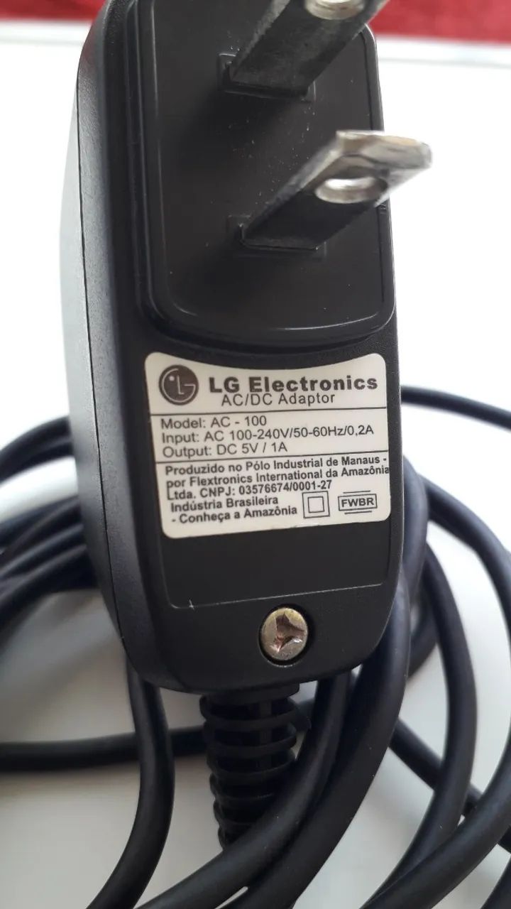 Carregador Celular Antigo LG AC-100 - Foto 2