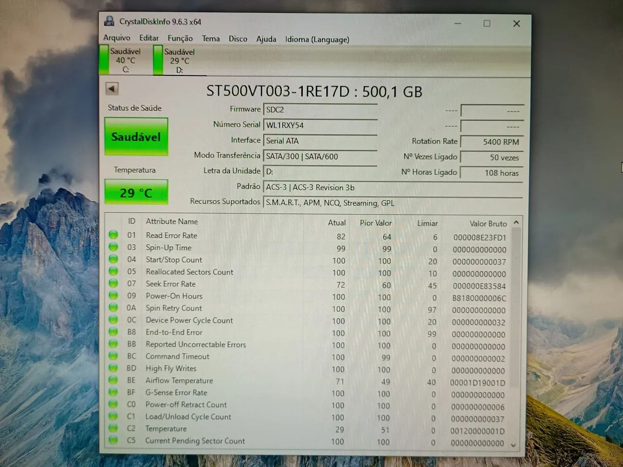 HD SEAGATE BARRACUDA 500GB 2.5" SLIM ST500VT003 - Foto 2