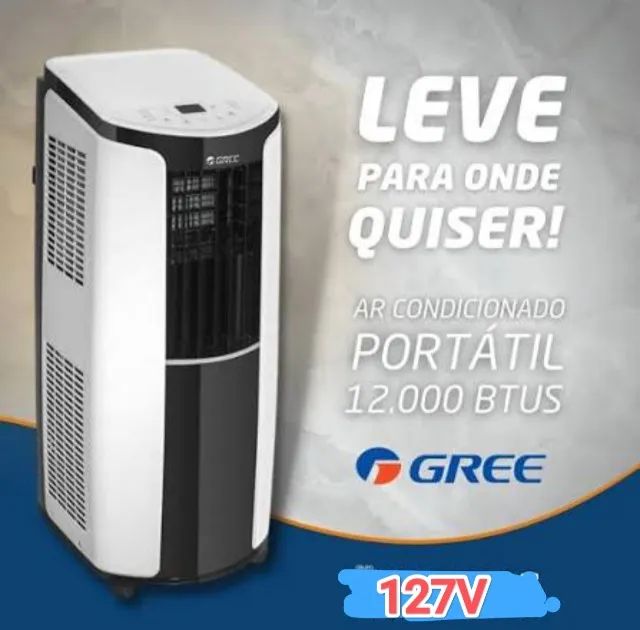Ar Condicionado Portátil Gree 10.000 BTUs + Nota + Garantia+ Cartão 12x!!  