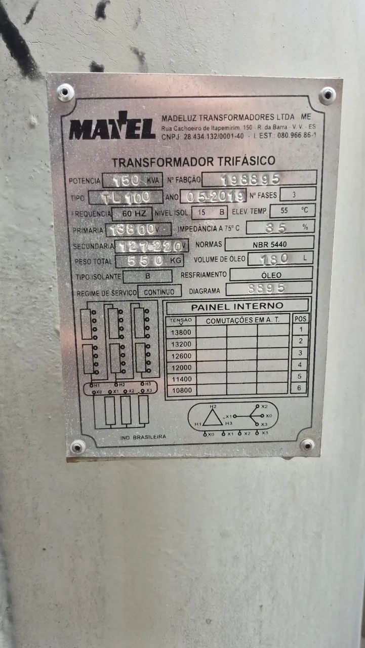 TRANSFORMADOR trifásico 150 KVA - Foto 2