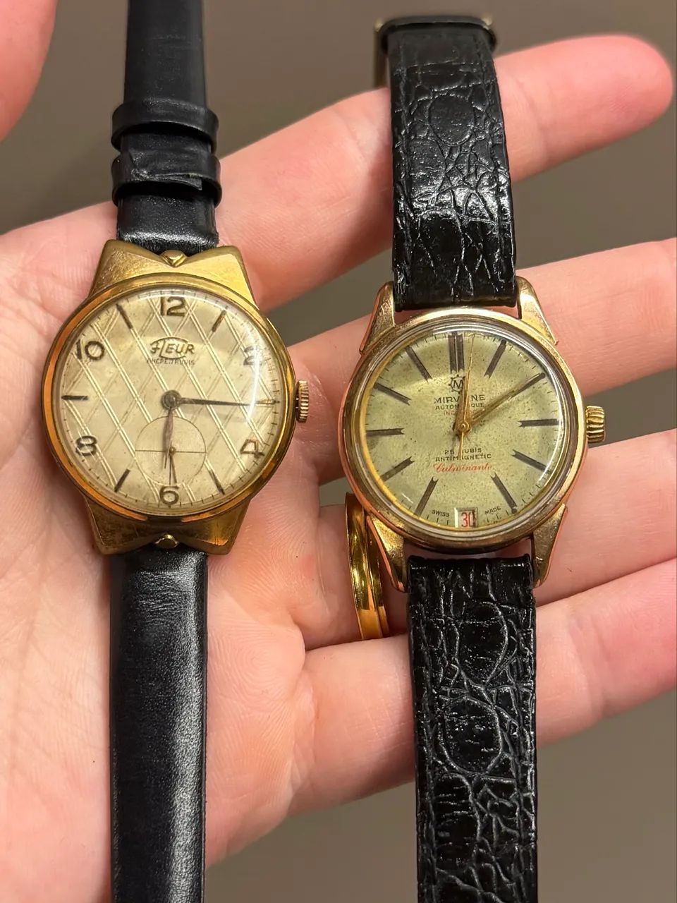 Coleção de 5 relógios vintage suíços e japoneses - Foto 5