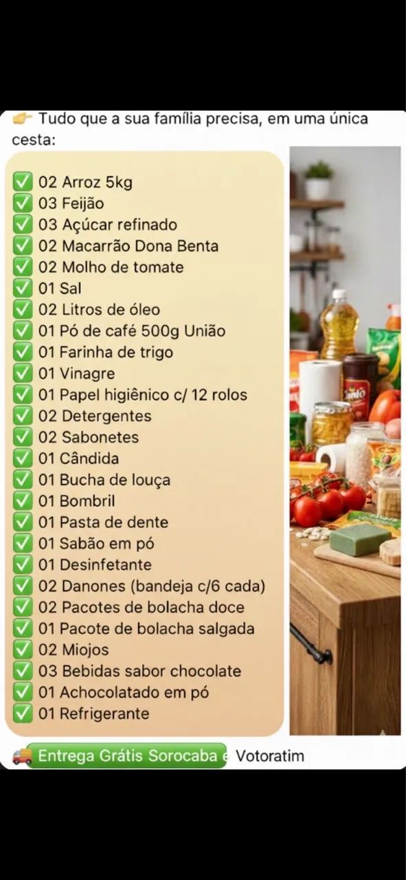 Cesta básica  - Foto 2