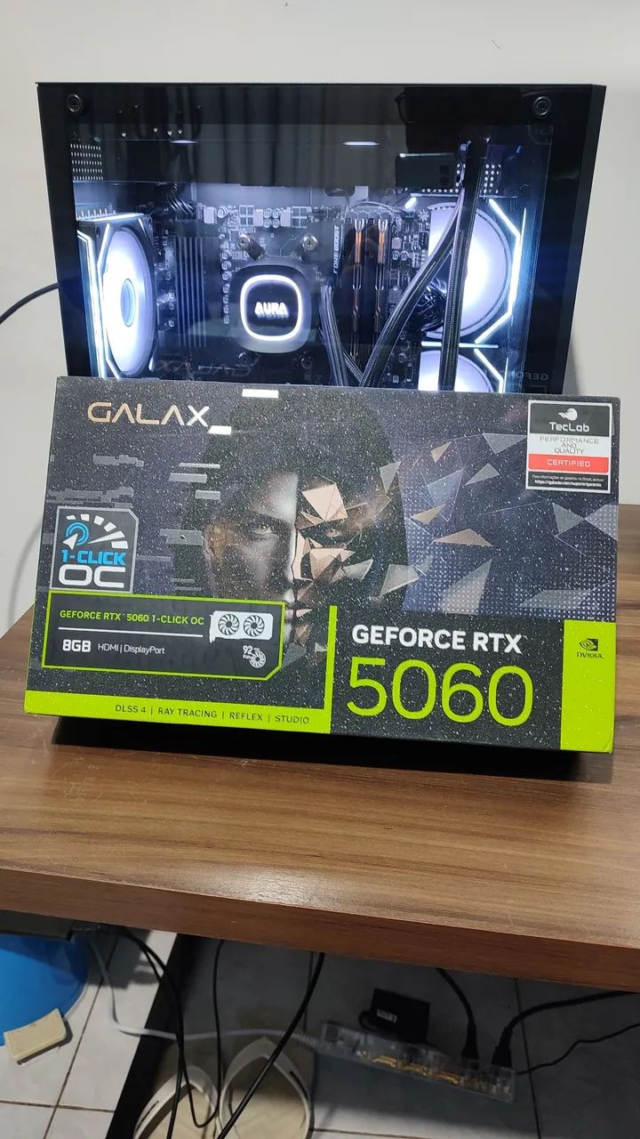 PC gamer RTX 5060 Galax/32gb memória ram ddr4/Ryzen 5 5600/B550