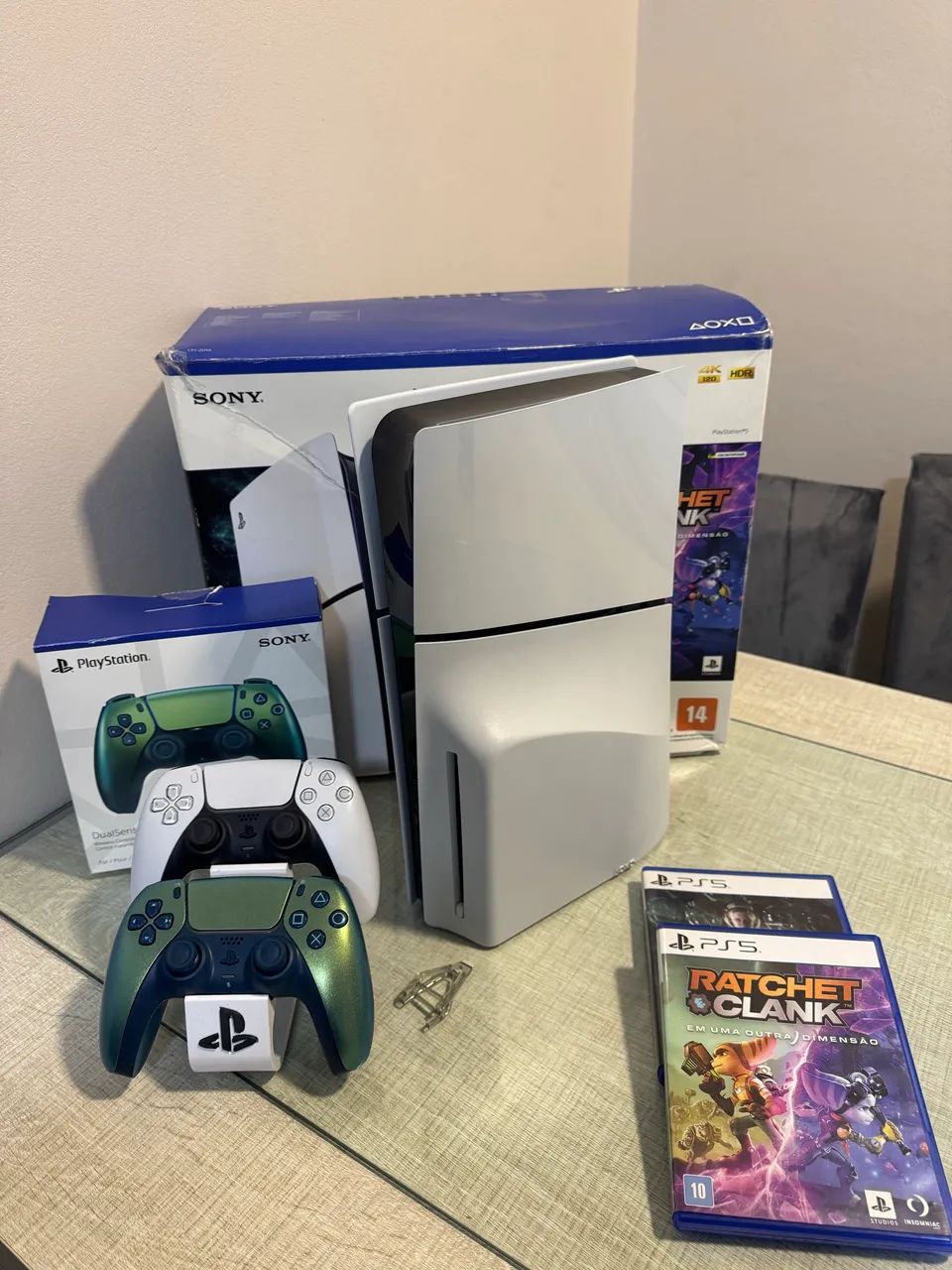 Ps5 1Tb com leitor e 2 controles  - Foto 4