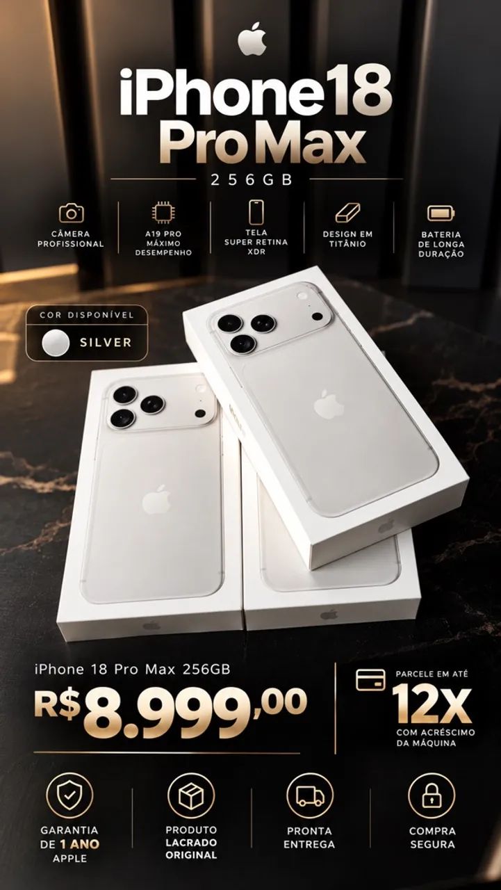 iphone 18 Pro Max 256 - Silver