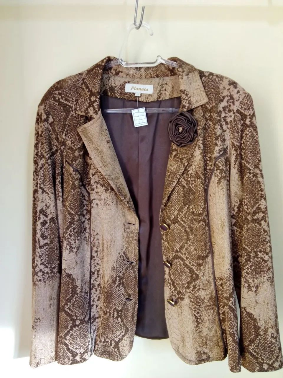 Blazer feminino estampa snake print  - Foto 5