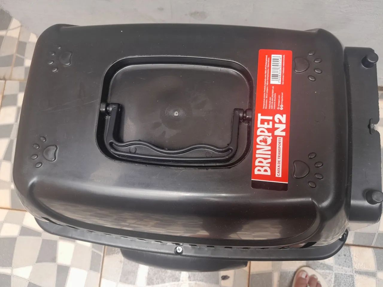 Caixa de trasparente nova,vendo pq ficou pequena para meu pet - Foto 2