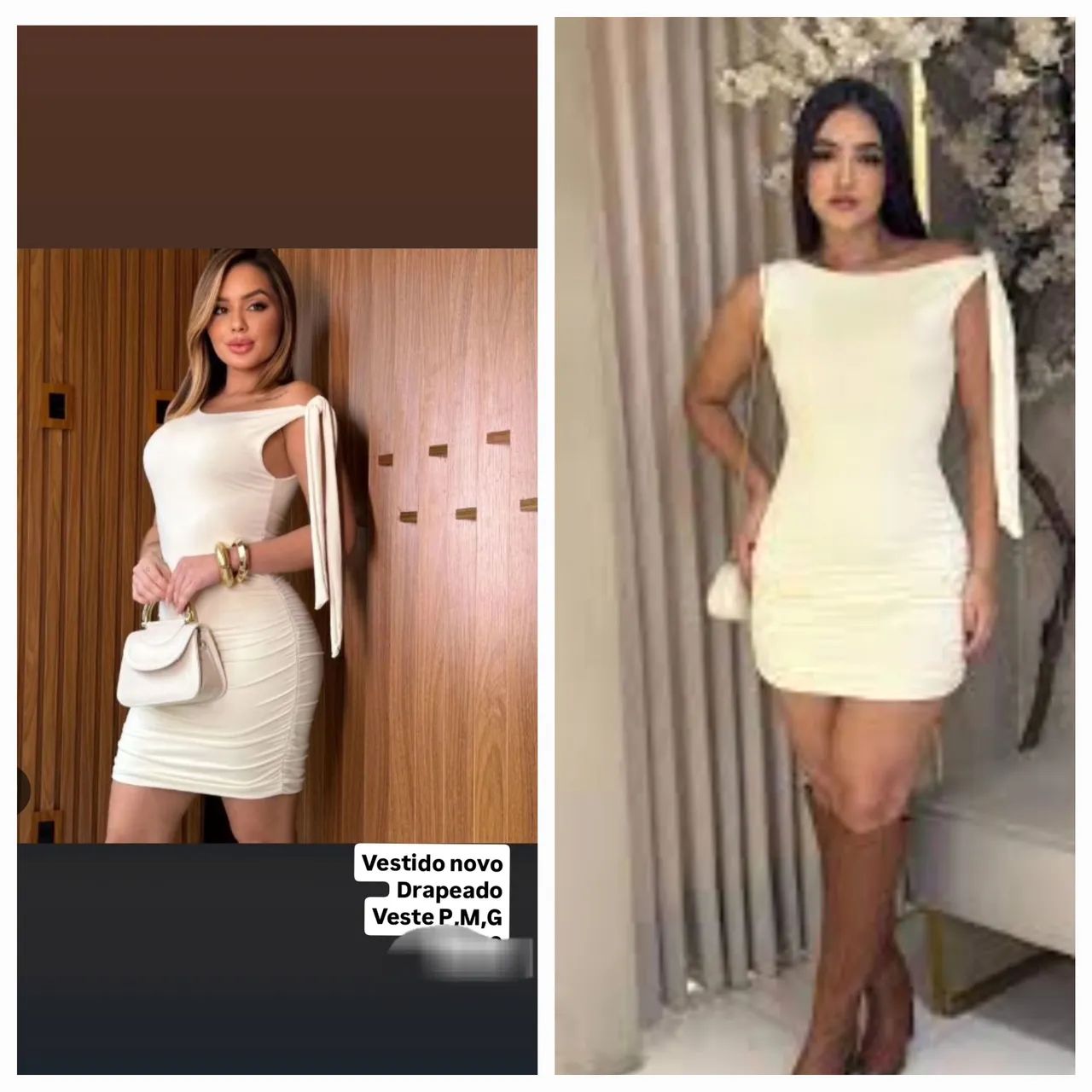 Vestido drapeado
