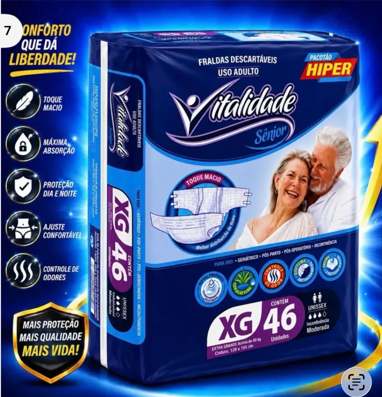 Fralda Geriátrica XG