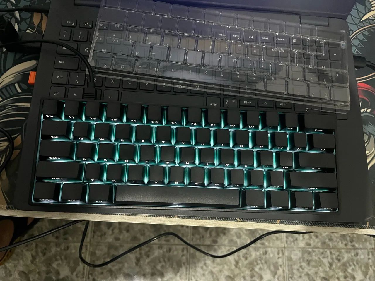 Teclado Magnetico Fun60 Pro com ARGB - Foto 2