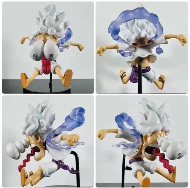 5 pçs/set uma peça anime figura luffy nika - Foto 2