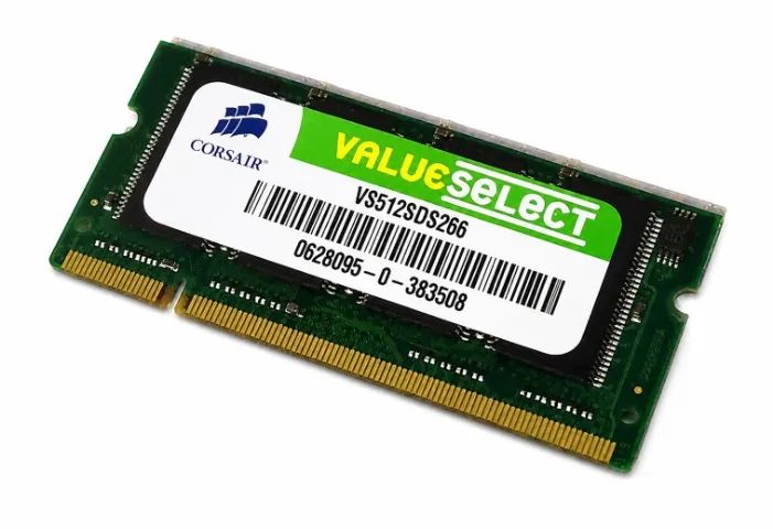 Memória RAM 512MB Corsair Value Select DDR 266MHz para Notebook VS512SDS266 - Foto 2