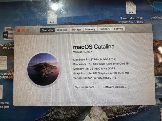 MACBOOK PRO MID2012 13inch