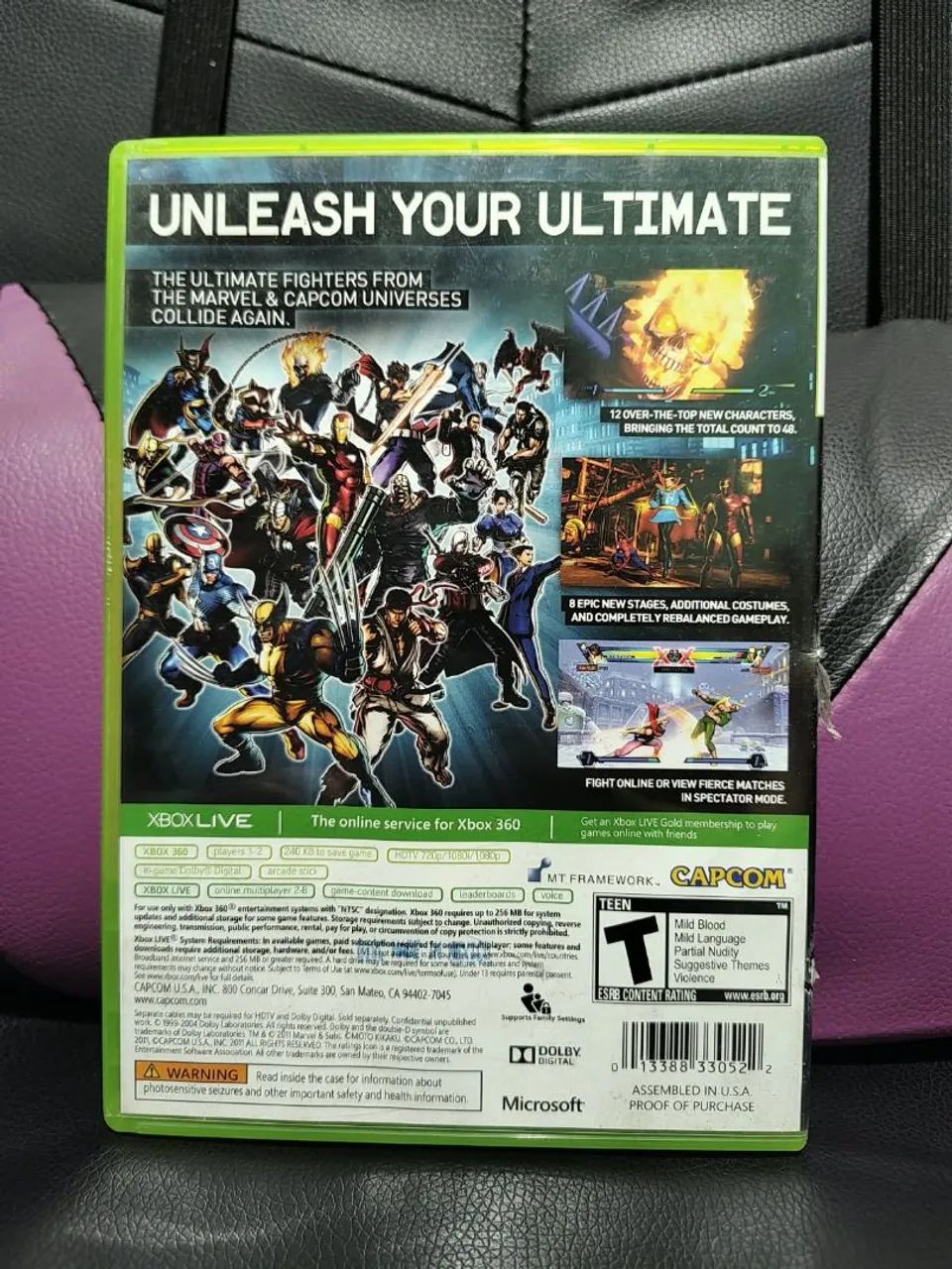 Ultimate Marvel vs. Capcom 3 - Xbox 360 - Original  - Foto 3