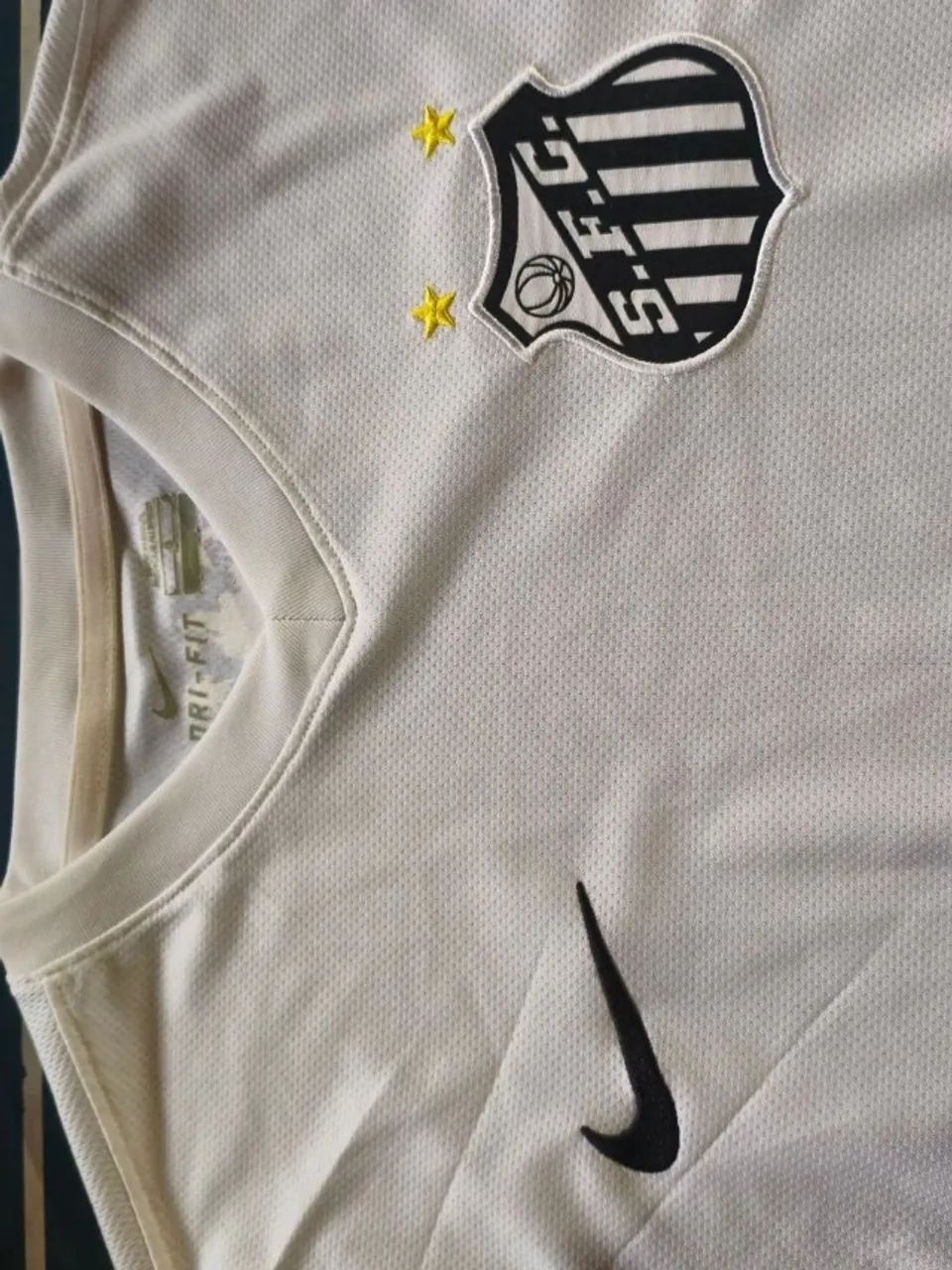 camisa original 2013 santos fc branca nike tamanho g 2014 - Roupas