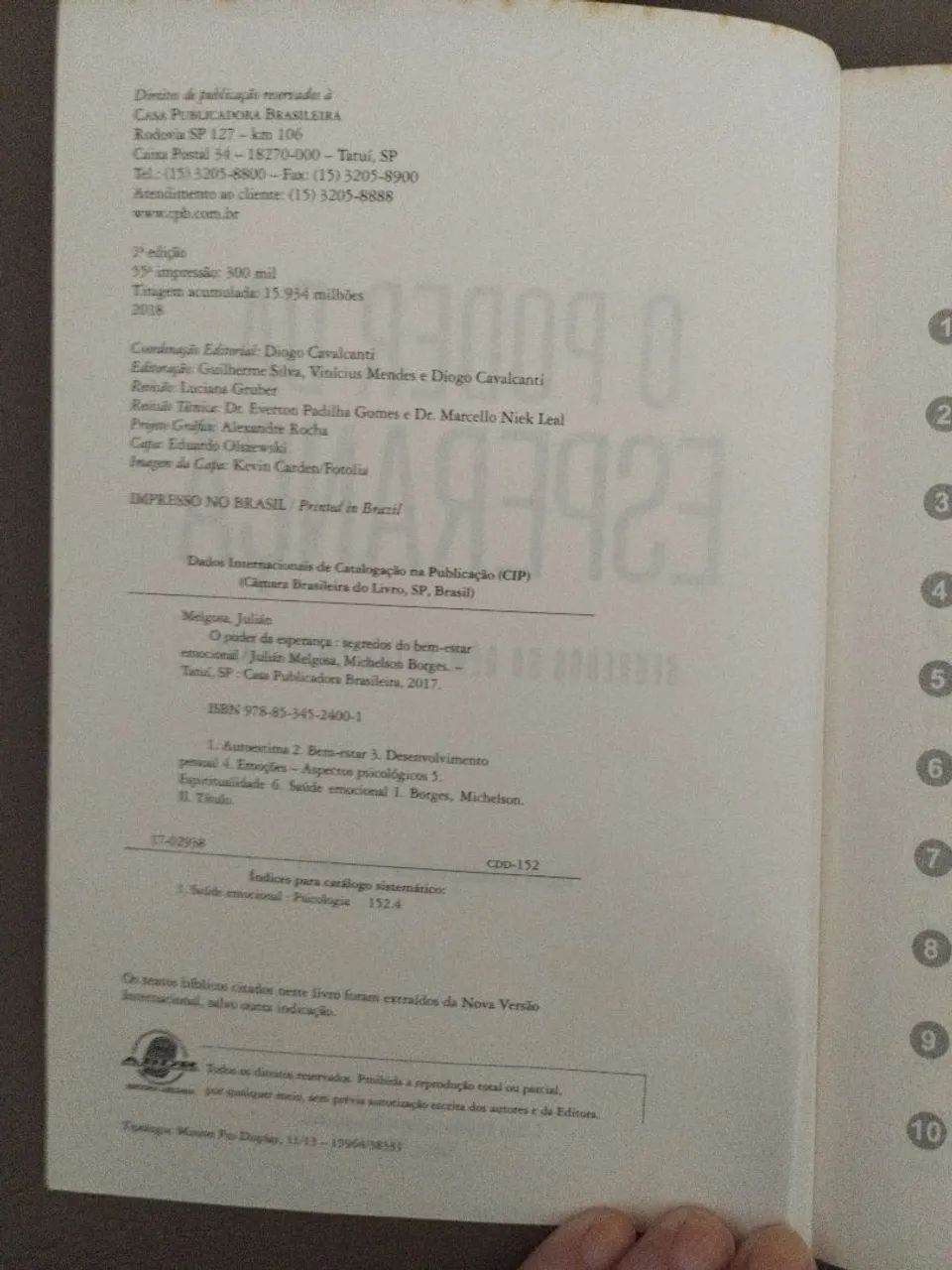 Livro O poder da esperança  - Foto 2