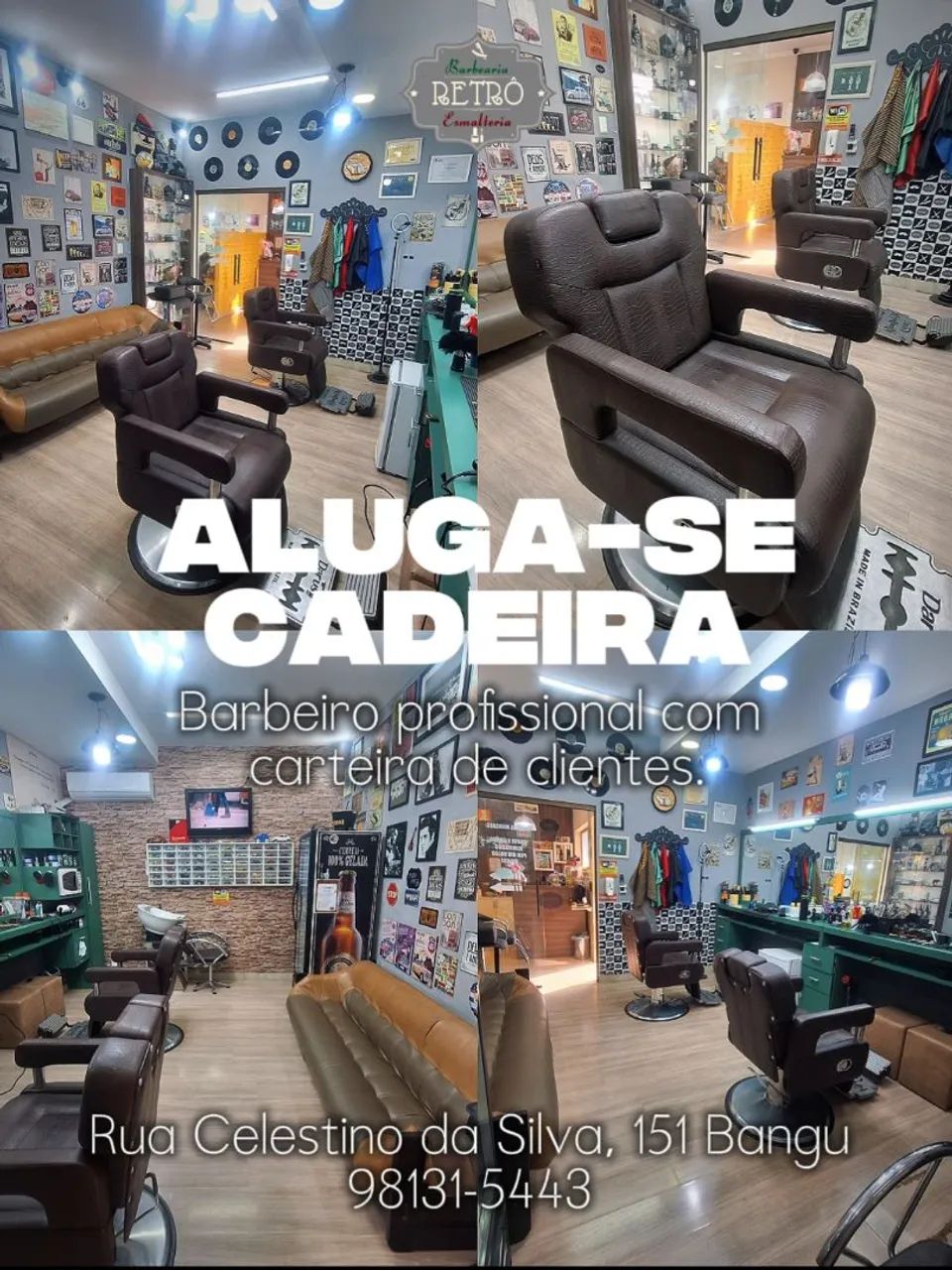 Aluguel de cadeira para Barbeiro 