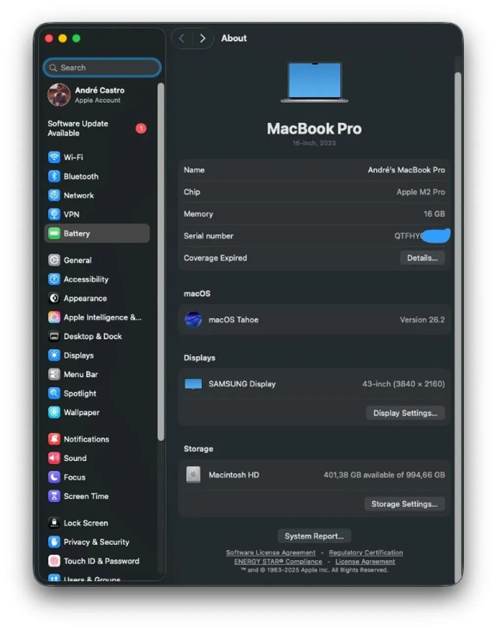 MacBook Pro - 16" - M2 Pro - 1TB SSD - Na Caixa! - Foto 5