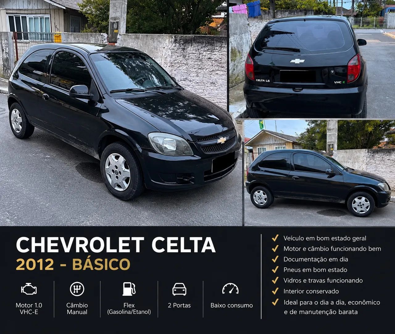 Chevrolet Celta CELTA LIFE/ LS 1.0 MPFI 8V FLEXPOWER 3P 2012