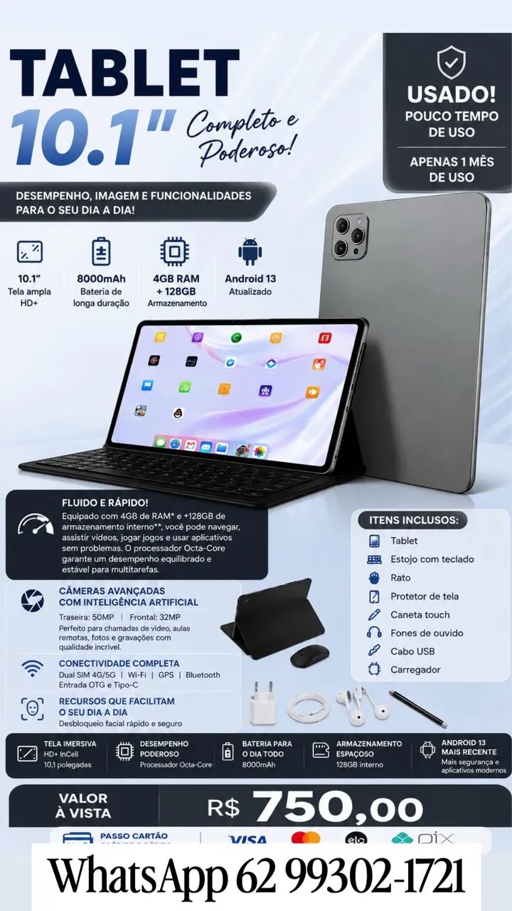 Tablet com teclado  - Foto 3