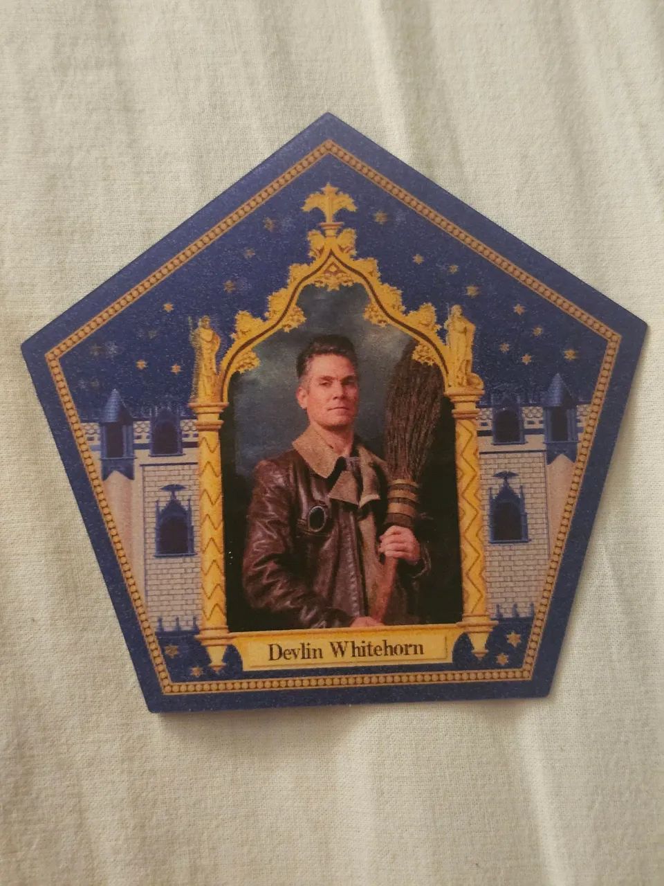 Card Sapo de Chocolate Devlin Whitehorn (Harry Potter)