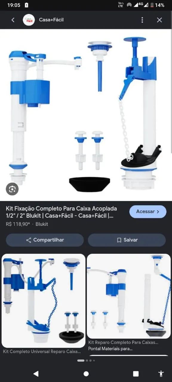 vedação caixa acoplada - Foto 5