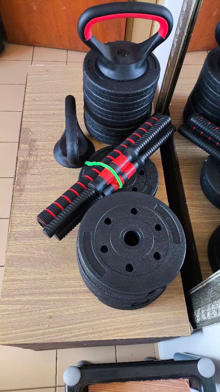 Kit halteres 6 em 1 ajustáveis  - Foto 4