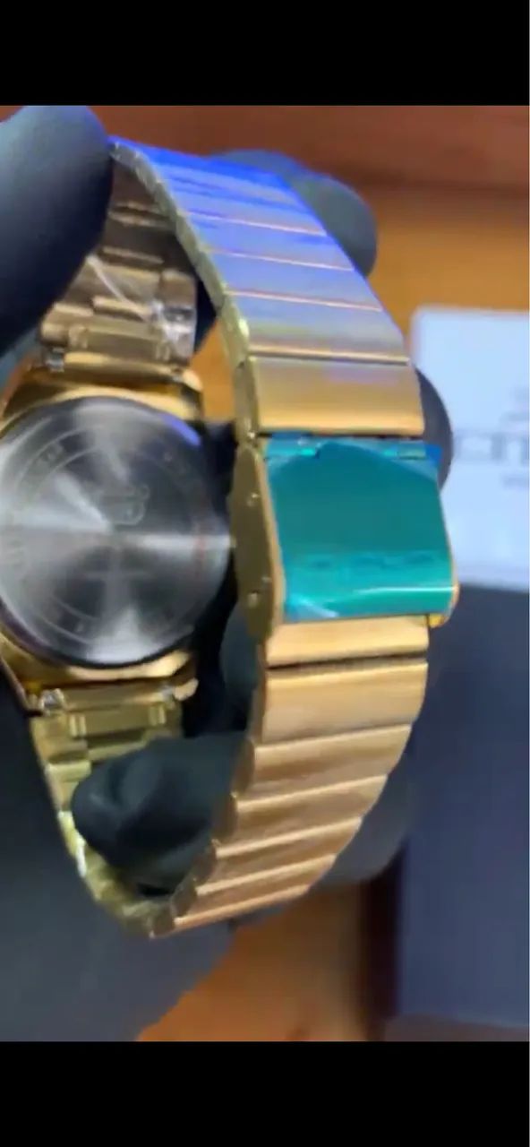 RELÓGIO DE PULSO CASIO BANHADO A OURO  - Foto 2
